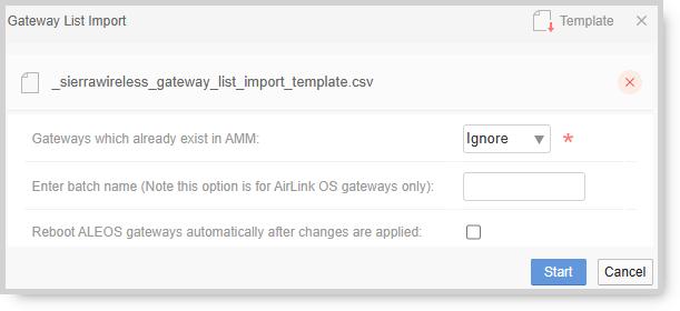 Gateway List Import