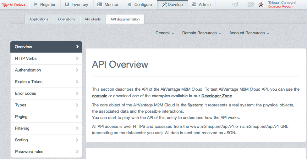 AirVantage APIs