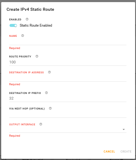 Configuring Static Routes Xr Sierra Wireless